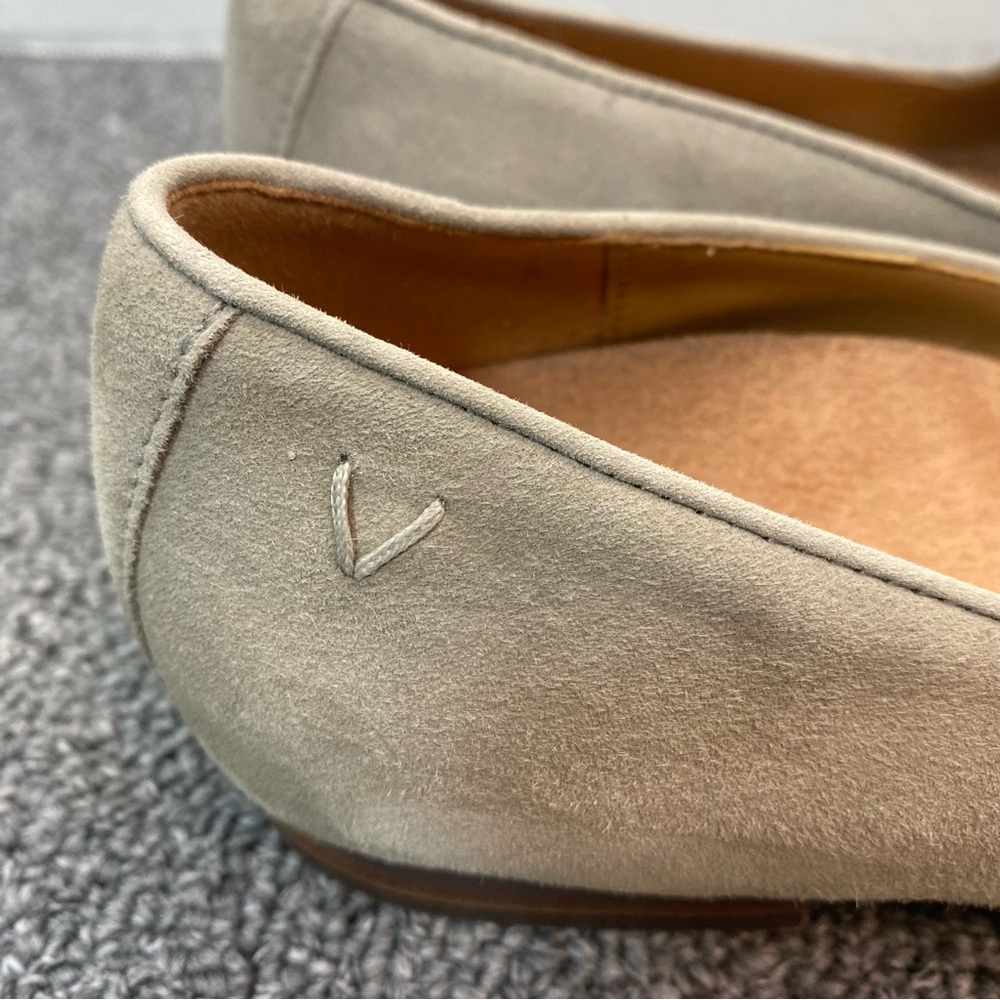 Vionic Willa Loafers Flats Dark Taupe Suede Minimalist Quiet Luxury Chic Women 7 - Picture 3 of 13